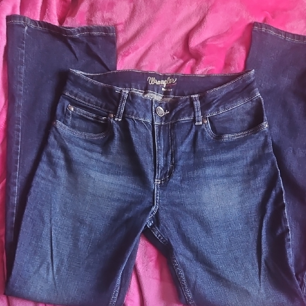 Wrangler Women's Dark Blue Straight Leg Jeans